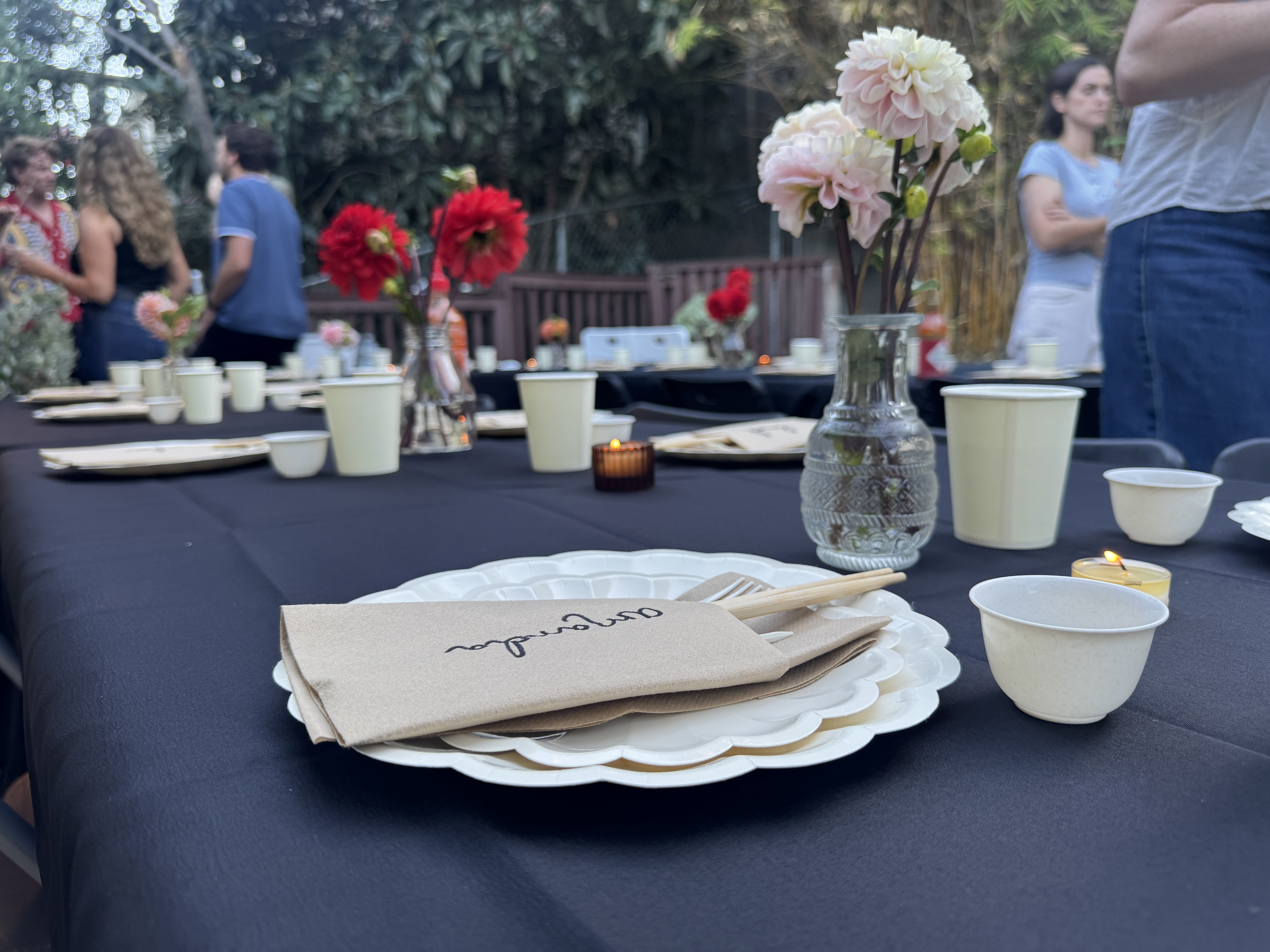 On-site hibachi chef cooking for guests in Los Angeles