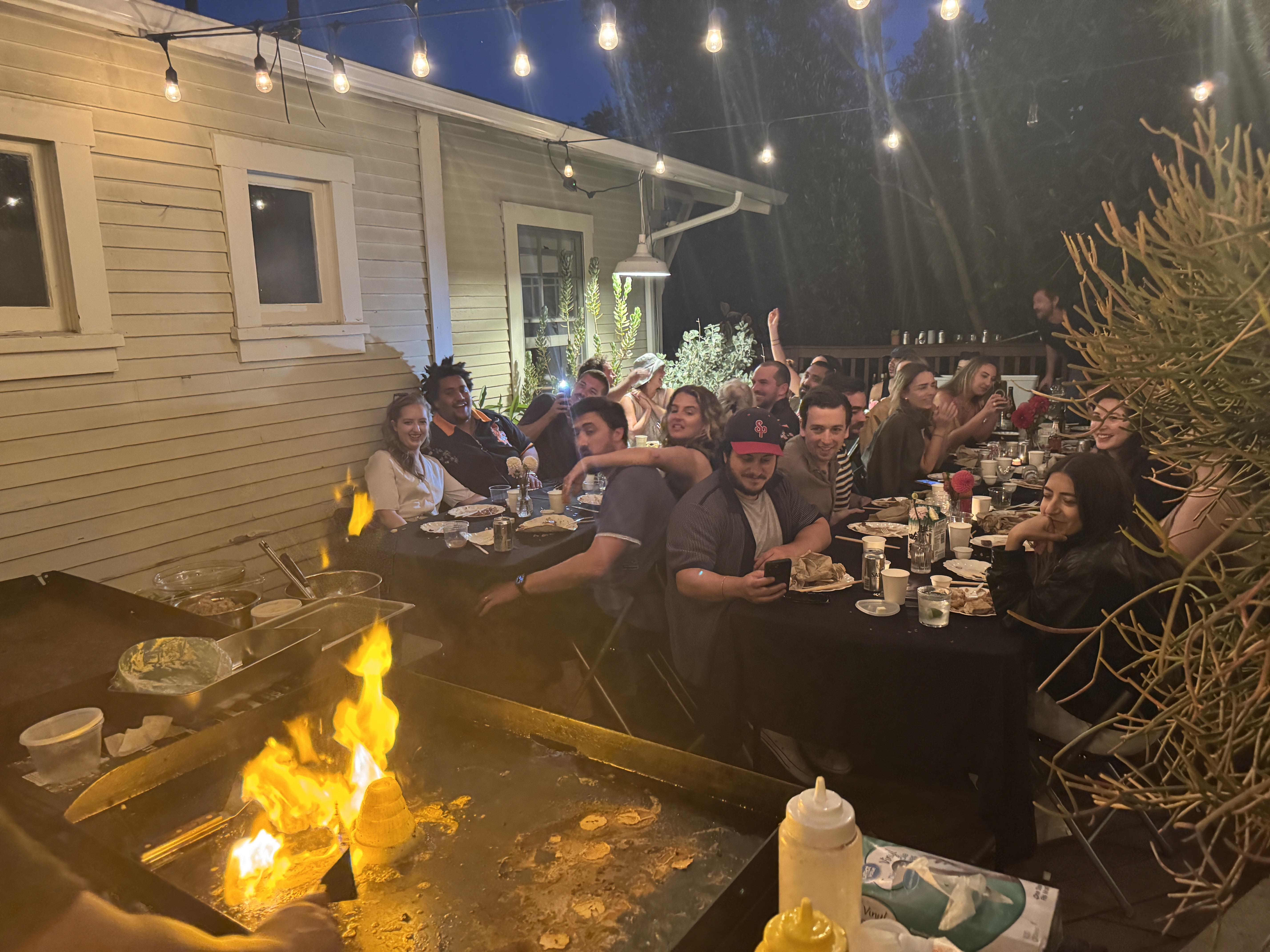 Private hibachi chef experience for a Southern California party